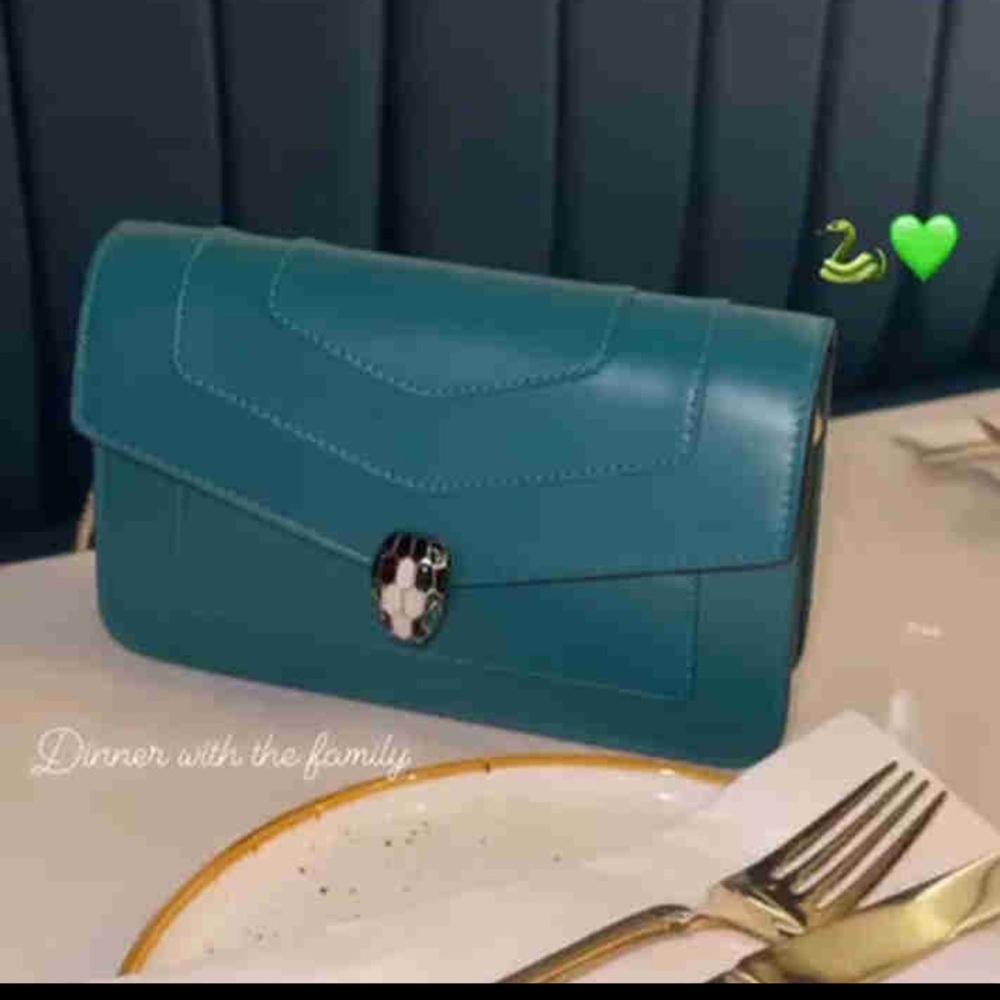 Bulgari Teal Crossbody Bag